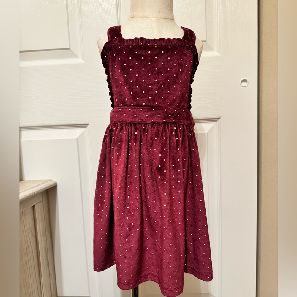 Hollister dress burgundy gold. Size 3-4T